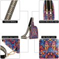 thumbnail image 6 of FORMRS Womens Crossbody Sling Bag Travel Daypack Shoulder Chest Backpack, Red Geometric Eagle, 6 of 7