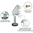 thumbnail image 3 of MesaSe 4 Pack Stainless Steel Leveling Feet 2000lb Capacity Heavy Duty Furniture Levelers Adjustable Table Leg Leveler w/Lock Nuts for Furniture Table Cabinets Workbench Shelving Units, 3 of 10