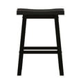 thumbnail image 5 of Weston Home Ashby 29 inch Wood Backless Bar Stool, Set of 2, Black, 5 of 7