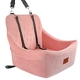 thumbnail image 1 of WOOAIDAGG Asiento de coche para perros de tamaño mediano, cama de viaje para mascotas con canal para cinturón de seguridad, asiento para perros totalmente desmontable y lavable con correas ajustables,, 1 of 5