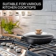 thumbnail image 6 of Nonstick Frying Pan with Lid, Frying Pan with Stone Coating, Frying Pan Granite with Bakelite Handle, Induction Compatible, 6 of 7