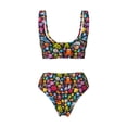 thumbnail image 6 of Rocae Underwater Diving Animals for Bikini Set for Women Two Piece Sexy High Swimsuits Split Crossover Bikini, 6 of 9