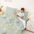 thumbnail image 3 of Homewish Kawaii Dragon Queen Sheets,Magical Animal Queen Sheet Sets,Rainbow Decor,4-Piece,1 Flat Sheet, 1 Fitted Sheet and 2 Pillowcases, 3 of 6