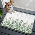 thumbnail image 3 of 2x3 Ft Entryway Area Rug, Spring Emerald Green Eucalyptus Kitchen Rug Runner Washable Floor Mat, Botanical Leaf Country Non Slip Indoor Door Mat Throw Carpet for Bathroom Living Room Bedroom, 3 of 8