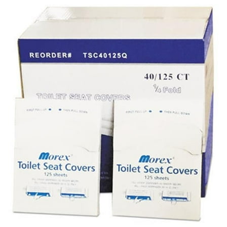 General Supply GEN Quarter-Fold Toilet Seat Covers, White - 14.5 x 16.5 in.