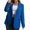 Blue, variant on Langwyqu Spring Fall Fashion Women V-Neck Long Sleeve Office Lady Work Blazer Coat