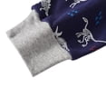 thumbnail image 6 of Rimyaw Boys Pajamas Set Dinosaur Car Graphic Sleepwears Kids Cotton Long Sleeve Casual Clothes 7T, 6 of 7