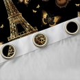 thumbnail image 4 of jejeloiu Gold Butterfly Blackout Curtains Set of 2 (52x84 Each),Romantic Paris Window Curtains,Eiffel Tower Pattern Curtains and Drapes For Kids,Ultra Soft Home Decor, 4 of 6