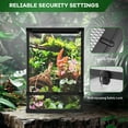 thumbnail image 6 of Ataucjin 34 Gallon Reptile Tall Glass Terrarium, 24" x 18" x 18" with Top Screen Ventilation Tall Reptile Tank, Toughened Glass Reptile Tank, Double Hinge Door & Anti Escape for Lizard Snake, 6 of 7