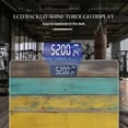 thumbnail image 3 of High Precision Body Weight Scale Smart Bathroom Scales with Large LCD Display(400lbs),Decorative for Bedroom-Rustic Wooden Background With Yellow, 3 of 4