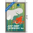 thumbnail image 3 of Disney Pixar Finding Dory - Just Keep Swimming Wall Poster, 14.725" x 22.375", Framed, 3 of 5