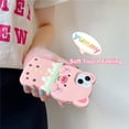 thumbnail image 3 of Cute Case for iPhone 14 Kawaii 3D Bubble Pig Cartoon Soft Silicone Creative Fun Cover Soft Women Girls Slim Fit Anti-Drop Protective Case for iPhone 14 (Boba Tea Pig), 3 of 16