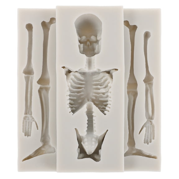 2pcs Silicone Skull Molds - Halloween Candy Skull Molds Ice Cube Trays Non-Stick For Diy Baking Cookies Chocolate Jelly Ice Cube