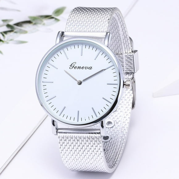 TopLLC Men's Quartz Watch Men Luxury Stainless Steel Quartz Military Sport Plastic Dial Wrist Watch Wrist Watch