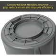 thumbnail image 6 of Commercial Round Brute Container 32 Gallon Gray, Heavy Duty Plastic Trash Can for Industrial Cleaning, Open Top Design, One Pack, 6 of 6