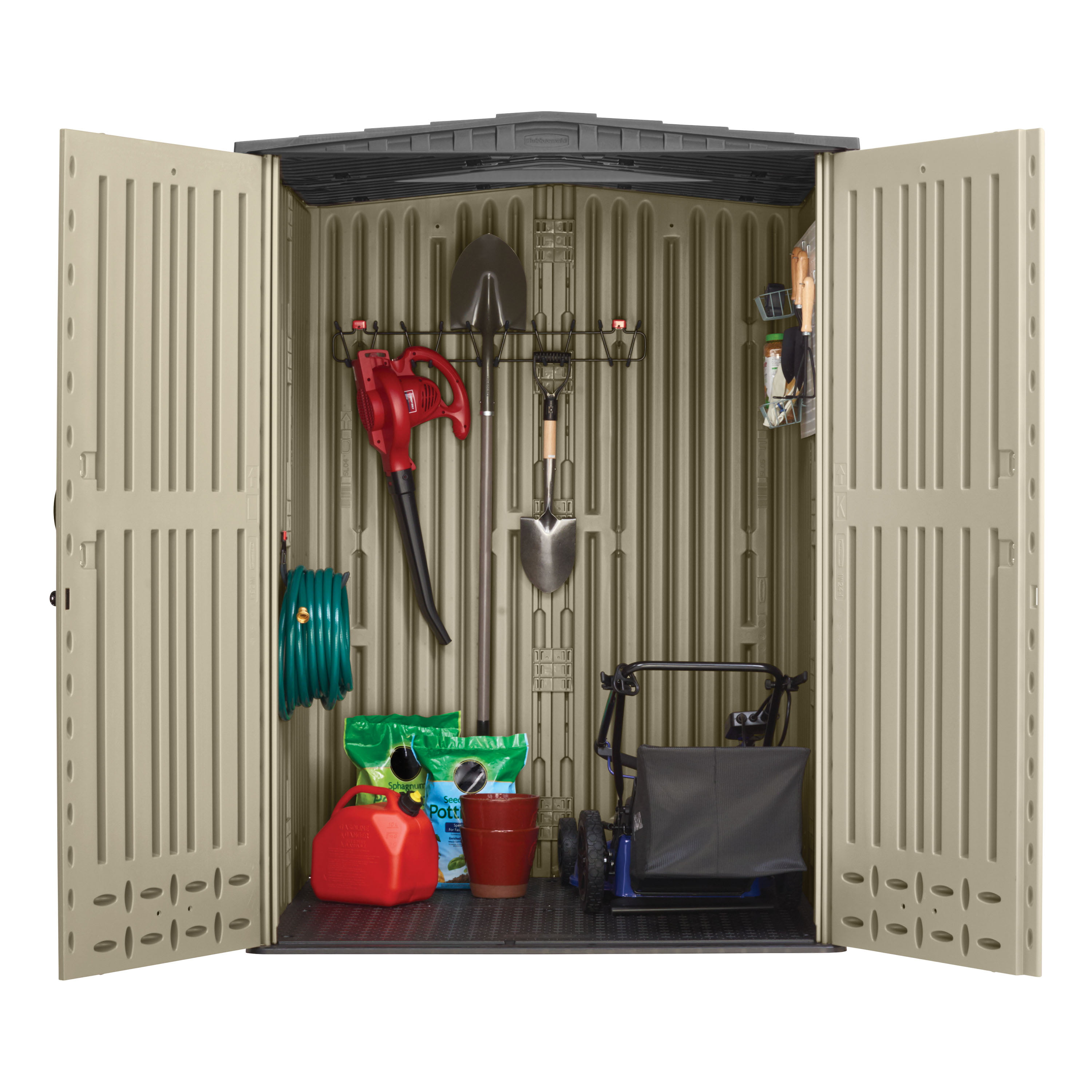 Rubbermaid 2 ft. x 2 ft. Vertical Storage Shed 2035894 - The Home Depot