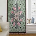 thumbnail image 5 of Farmhouse Flowers Sheer Curtains 84 Inches Long, Ethnic Retro Abstract Pattern Lattice Light Filering Curtains, Breathable Simi Curtain Privacy Drapes for Living Room Bedroom Window Treatment, 5 of 9