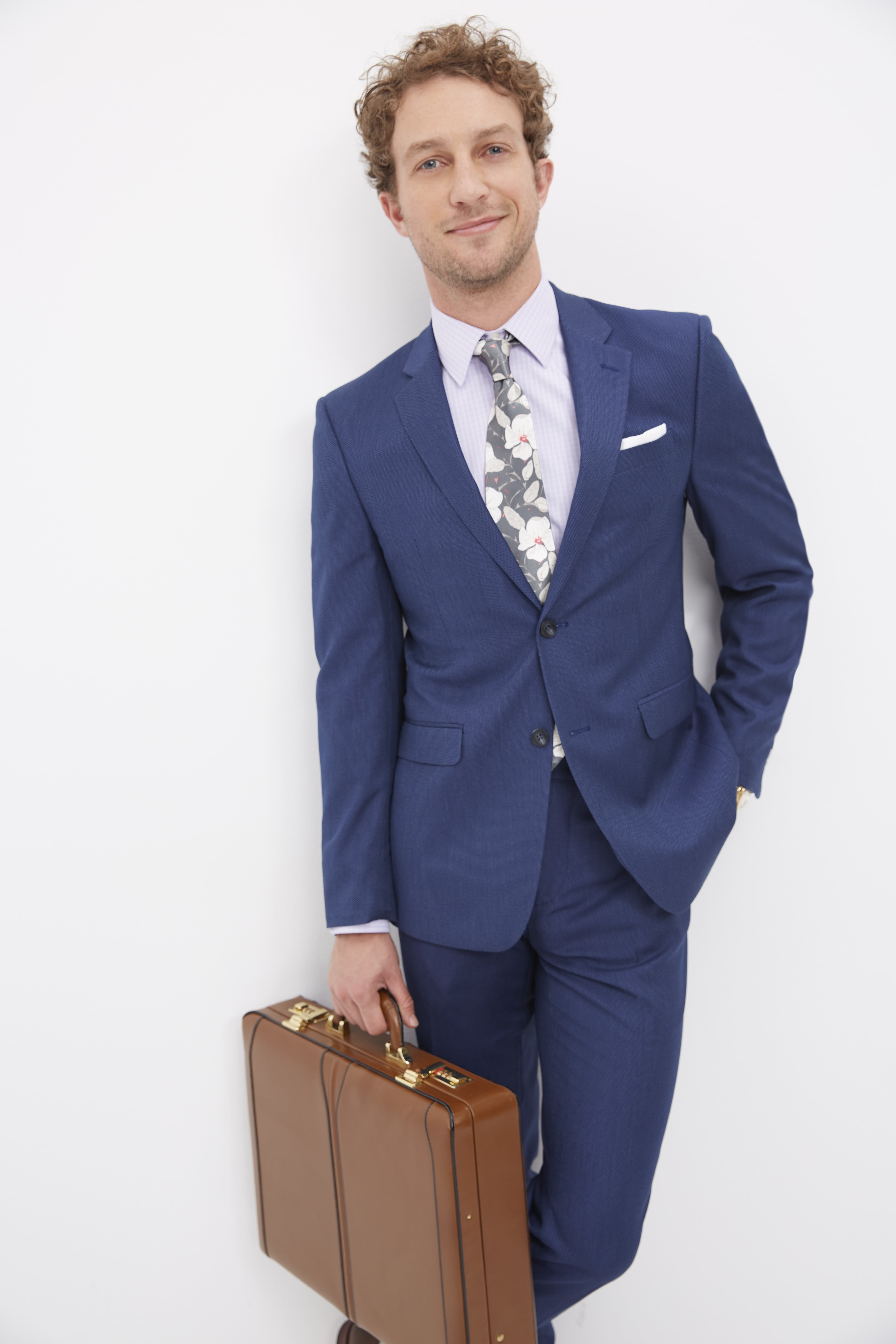 Lawson Leather Attache Case - Brown
