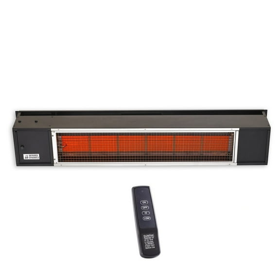 12023-Sunpak-25000 to 34000 BTU Two Stage Heater with Remote Control-Black Finish-Natural Gas Fuel Source