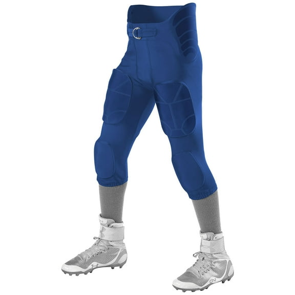 Alleson Athletic 6857P Adult Icon Integrated Football Pants-Royal-3XL