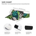 thumbnail image 3 of Kdxio Skull And Palm Leaves Print Sun Visor Hat Golf Visor Adjustable Velcro Outdoor Sports Cap For Men Women, 3 of 7