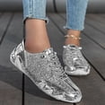 thumbnail image 7 of Silver Unisex Reflective Sneakers Outdoor Casual Mesh Running Shoes Lightweight Breathable Walking Footwear Men Women, 7 of 7