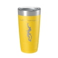 thumbnail image 1 of Lake Washington Map Tumbler Travel Mug Insulated Laser Engraved Coffee Cup Seattle Bellevue Washington 20 oz Yellow, 1 of 1