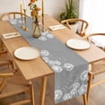 thumbnail image 3 of Table Runner 70 Inches Long for Kitchen Dining, White Dandelion Dresser Scarf Farmhouse, Dining Table Decorations for Wedding/Parties, Spring Plants Flowers Vintage Gray 13 x 70 In, 3 of 8