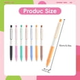 thumbnail image 3 of 0.5mm Space Capsule Silent Retractable Gel Pen, Fast Drying Quick Dry Black Ink Pen For Smooth Writing, Minimalist Office Stationery, Sunset Orange (Multicolor, 15*1), 3 of 6
