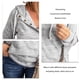 thumbnail image 5 of Women Hoodie Long Sleeve Drawstring Button Front Loose Casual Hooded Sweatshirt with Pocket for Spring Autumn Gray S, 5 of 6