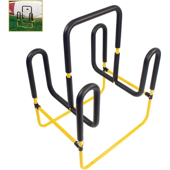 Double-Up SUP Stand, Holds 2 Stand Up Paddle Boards or Surfboards, Yellow (22-9936)