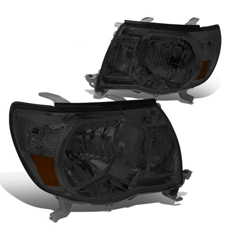 - For 05-11 Toyota Tacoma Headlight Smoked Housing Amber Corner Headlamp 06 07 08 09 10 Left+Right