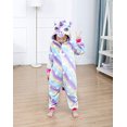 thumbnail image 1 of NewPlush - Pijama de unicornio Galaxy colorido para niñas y niños, de forro polar suave, d NewPlush NewPlush, 1 of 2