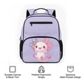 thumbnail image 6 of Jeiento Axolotl 13.5 Inch Preschool Bookbag, Toddler Shoulder Bag, Dual Carry Practical Kids Bag for Daily School Play Gathering, 6 of 7