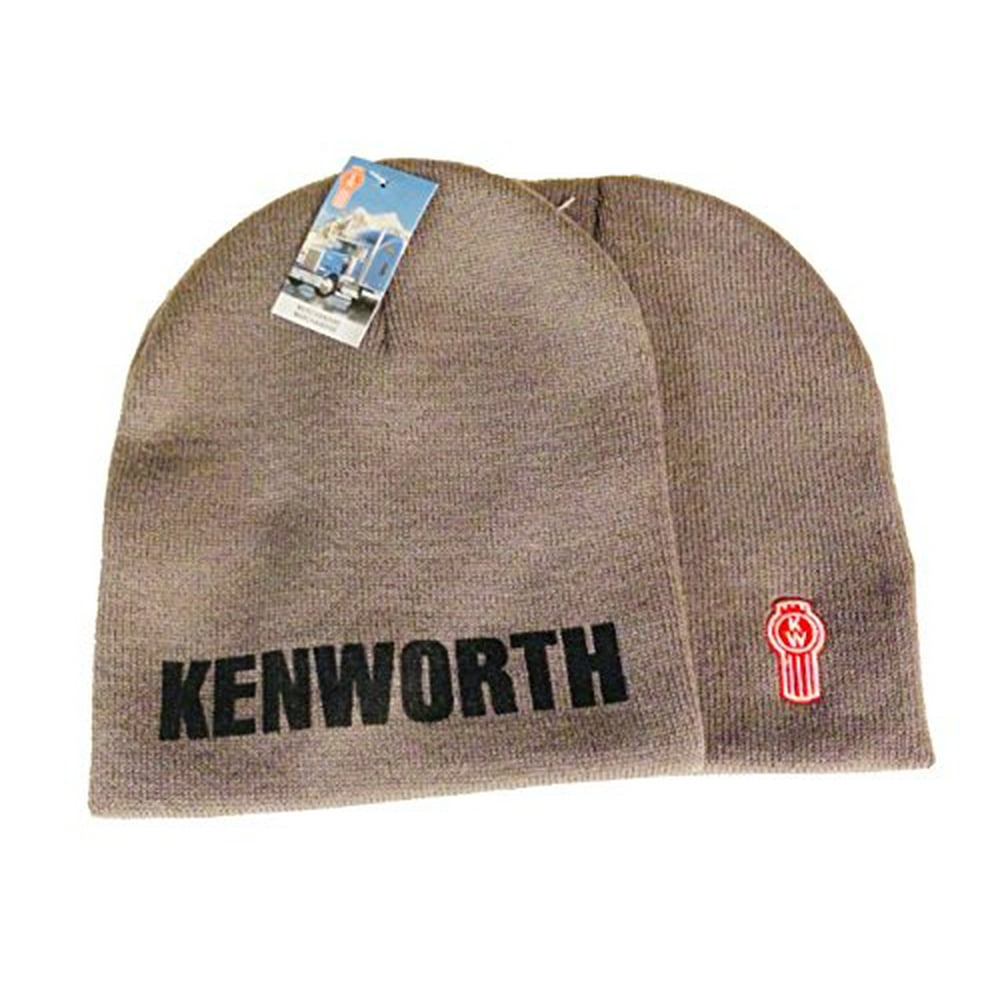 Kenworth Motors Charcoal Gray Embroidered Knit Winter Beanie Hat