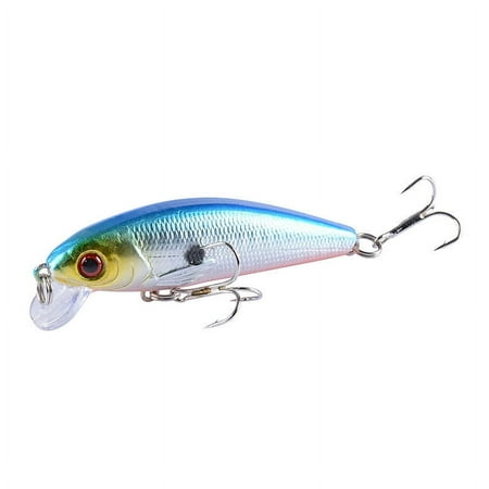 1 Pcs Minnow Fishing Lure 7.2cm 8.7g Floating Artificial Plastic Hard Baits Wobblers 3D Eyes Crank Bait Bass Pike Fishing Tackle