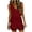 Wine, variant on Womens Summer Jumpsuit V-Neck Short Sleeve Romper Playsuit Solid Color Trousers Pants One Piece Bodysuit Ladies Office Elegant Overall White XXL