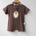 thumbnail image 6 of Vividxx Baby Boys Romper Jumpsuit With Hat Short Sleeve Bear Print Summer Onesie Casual Playwear For Newborn Newborn Comfort Dailywear, 6 of 9