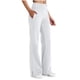 thumbnail image 1 of Pantalones Elásticos de Cintura para Mujeres Deporte Casual Botón de Moda de Color Sólido Pantalones de Yoga de Bolsillo de Cintura Alta Poliéster Longitud Regular, 1 of 5
