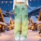 thumbnail image 1 of Puyaiuu Womens Flannel Pajama Pant with Drawstring - Winter Warm Buffalo Plaid Pajama Pant - Soft Fleece Pjs Bottom Casual Elastic Waist Lounge Pants Soft Sleep Bottoms Gift, 1 of 5