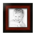 thumbnail image 2 of ArtToFrames 6" x 6" Matte mahogany Diploma Picture Frame, 6x6 inch Brown Wood Poster Frame (WOM-5108), 4 Pack, 2 of 6