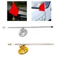 thumbnail image 2 of Sinyiin ABS Base Telescoping Car Flagpole with Anti Corrosion Stainless Steel Poles For Roof Mounting Decorations, 2 of 12