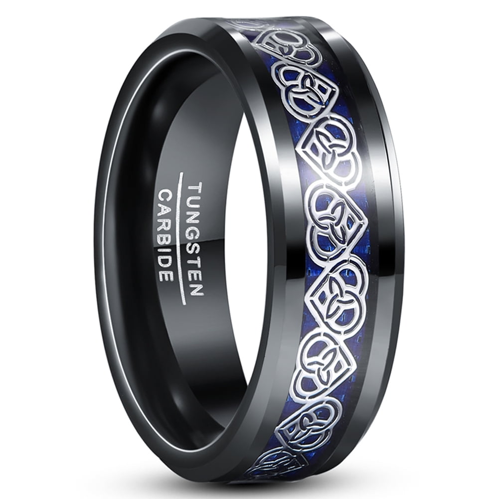 Black Silvering Celtic Dragon Stainless steel Ring Mens Jewelry men's SZ 7-12# 