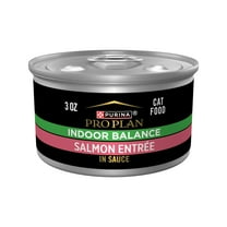Purina Pro Plan Indoor Balance, Grilled Salmon Entree in Sauce, Wet Cat Food, 3 oz Cans, 12 Pack