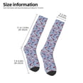 thumbnail image 2 of Daiia Sports Socks winter Dachshund Printed Novelty Crew Socks for Men Women Knee High Socks Cotton Socks Soft & Breathable Support Unisex Socks, 2 of 9