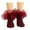 Wine Red, variant on 1 Pair Children Socks Lace Decor Anti-slip Ballet Dancing Performance Socks