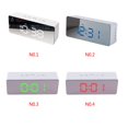 thumbnail image 2 of Youkk Digital LED Clock 12H 24H Snooze Function Mirror Clock Indoor Electronic Clocks USB No.01, 2 of 6