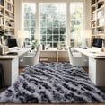 thumbnail image 5 of Shaggy Modern Shag Area Rug for Bedroom, Upgrade Non-Slip Plush Fluffy Carpet for Kids Room Home Decor, Plush Area Rug Tie Dye Stripes 6x9Ft, 5 of 15