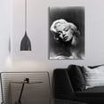 thumbnail image 2 of Rosework Framed Canvas Wall Art, 20x30 Inch, Marilyn Monroe Painting Classic Female Portrait Artwork for Living Room Bedroom Home Decor, Made In USA, 2 of 6