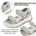 thumbnail image 3 of CHICVOMEY Womens Adjustable Hook and Loop Platform Sport Sandals Open Toe Casual Walking Shoes Lightweight Non Slip Cushioned Beach Sandals for Summer Outdoor Vacation, 3 of 8
